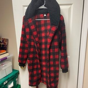 American Eagle Plaid Bathrobe